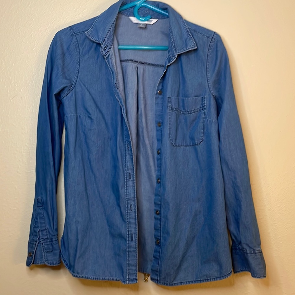 Small denim button down